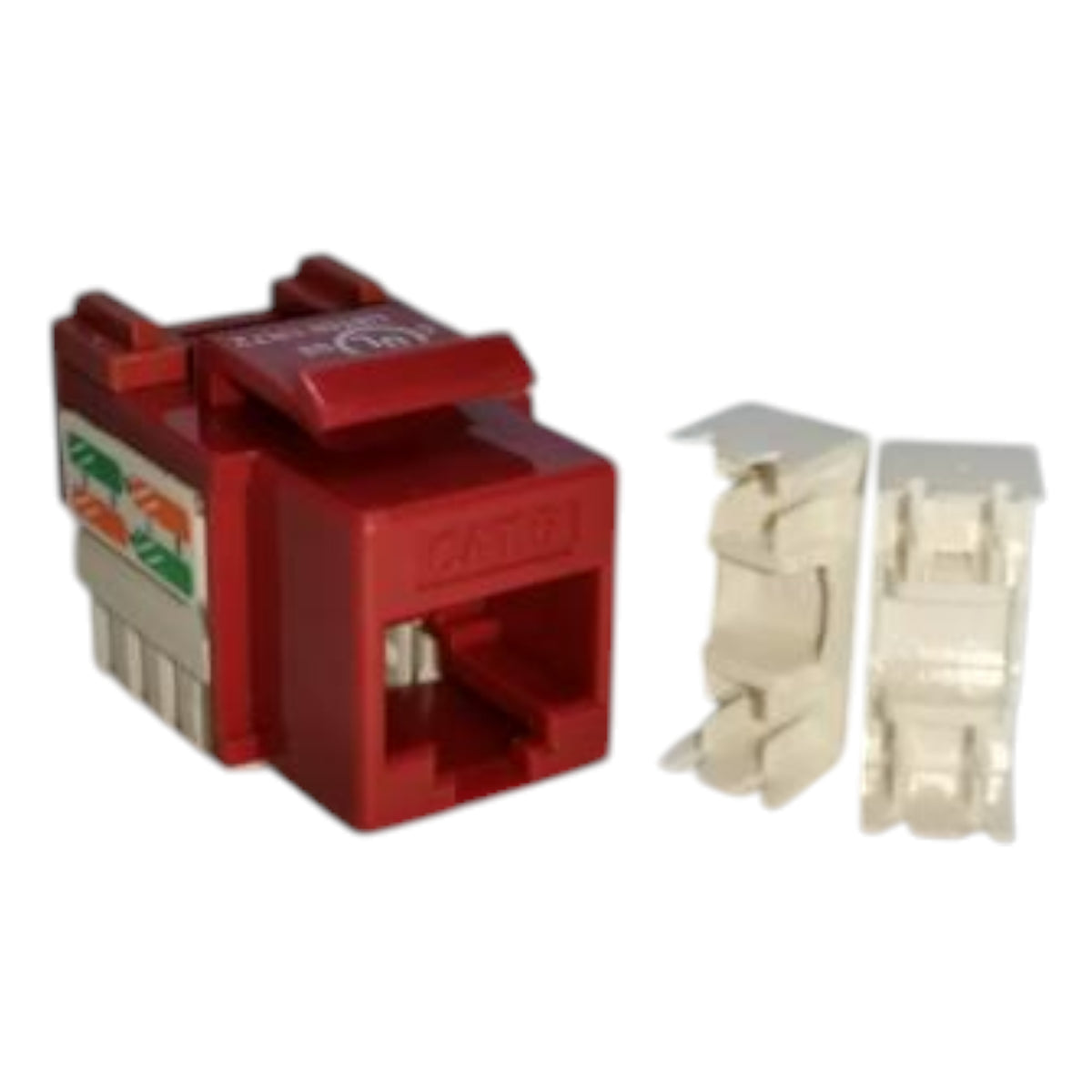 Belkin Cat6 Red Keystone Jack Ethernet Port