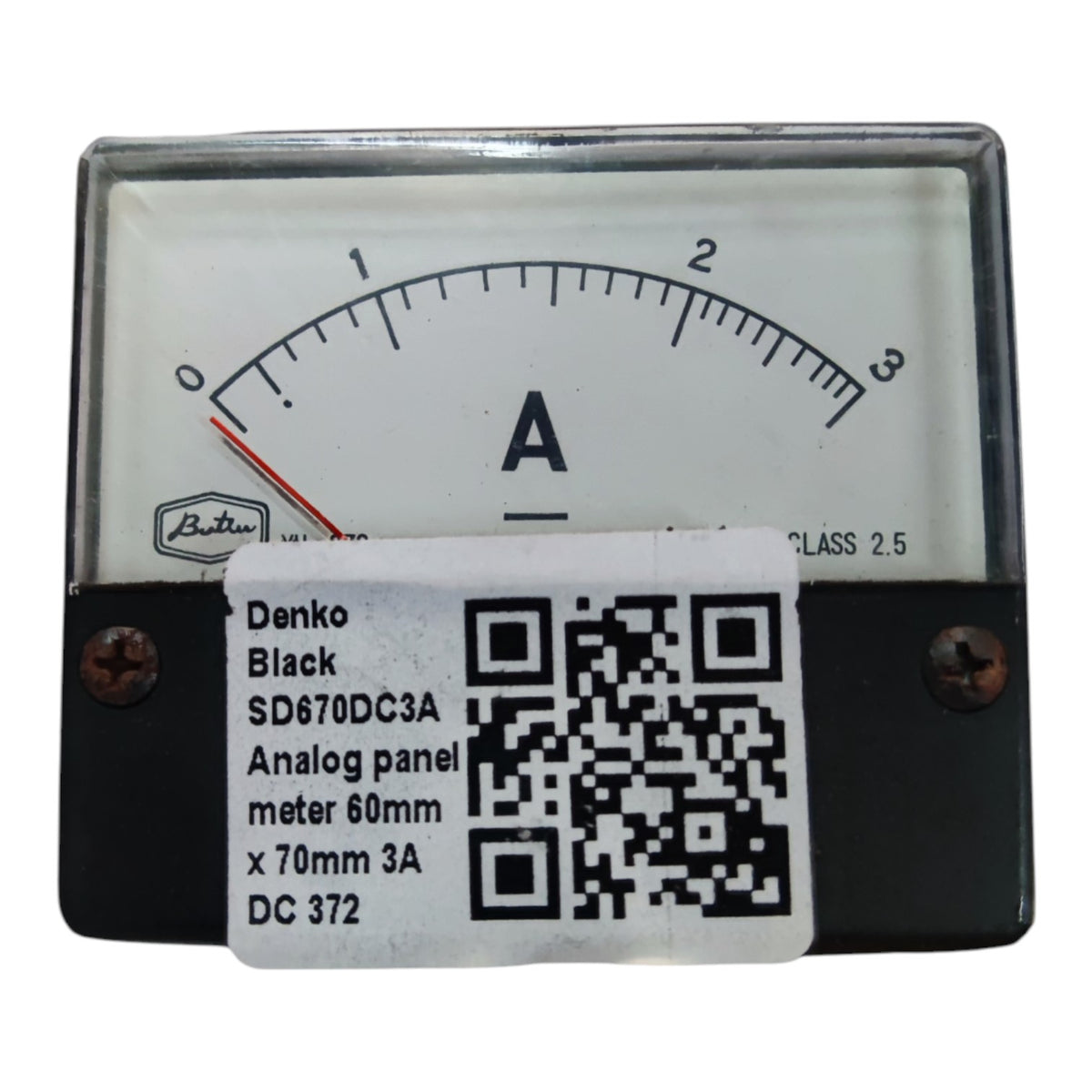 Brother 3A Analog DC Panel Meter 60 x 70 mm YH-6703ADC I Electx Electrical Supply