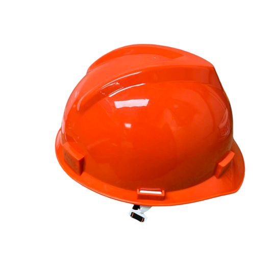 PE industrial hard hat yellow for safety and protection on construction sites