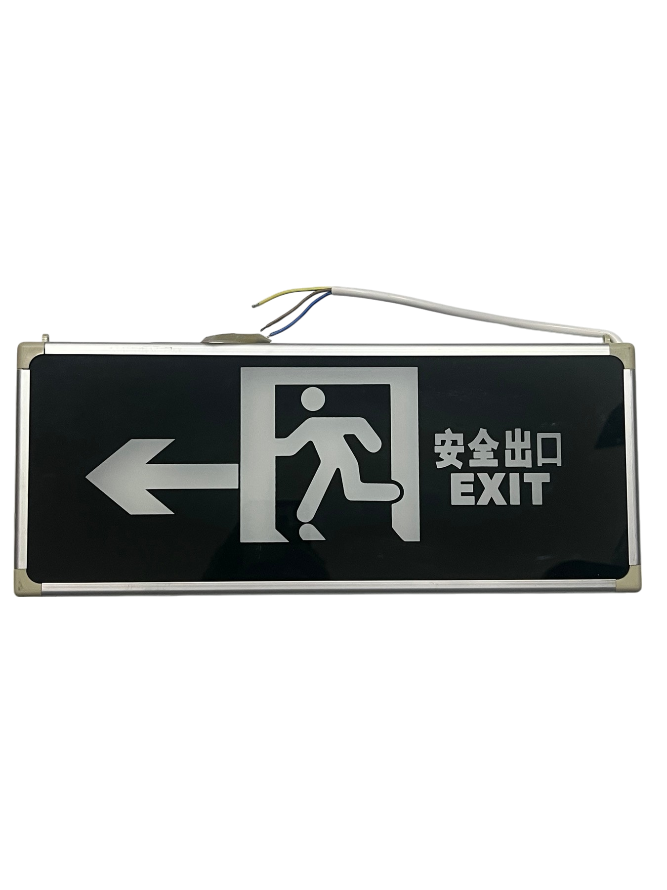 Exit Sign Right Arrow with Running Man LED Green Glass Double Face 3W 220V CA-BLZD-2lR0E I (N)DF