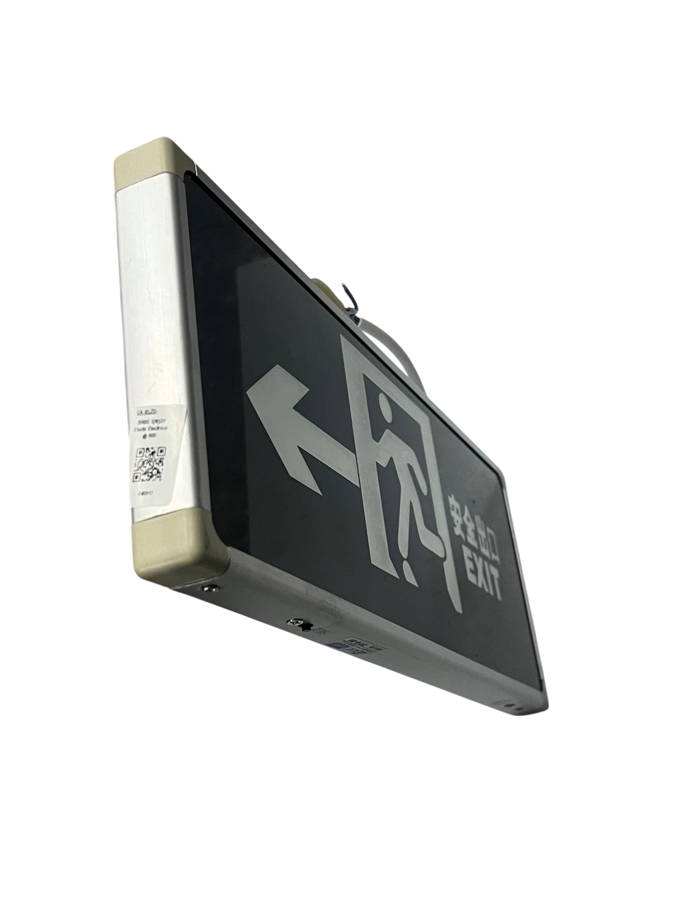 Exit Sign Right Arrow with Running Man LED Green Glass Double Face 3W 220V CA-BLZD-2lR0E I (N)DF