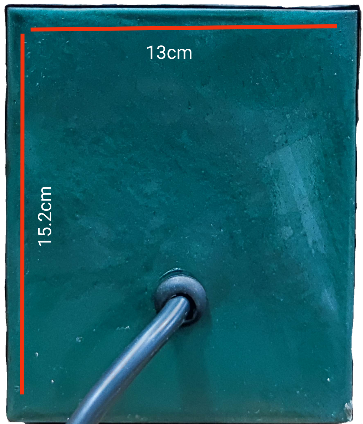 Back view of CE door chime showing cable and size 250W Variable Transformer 145 - 220V