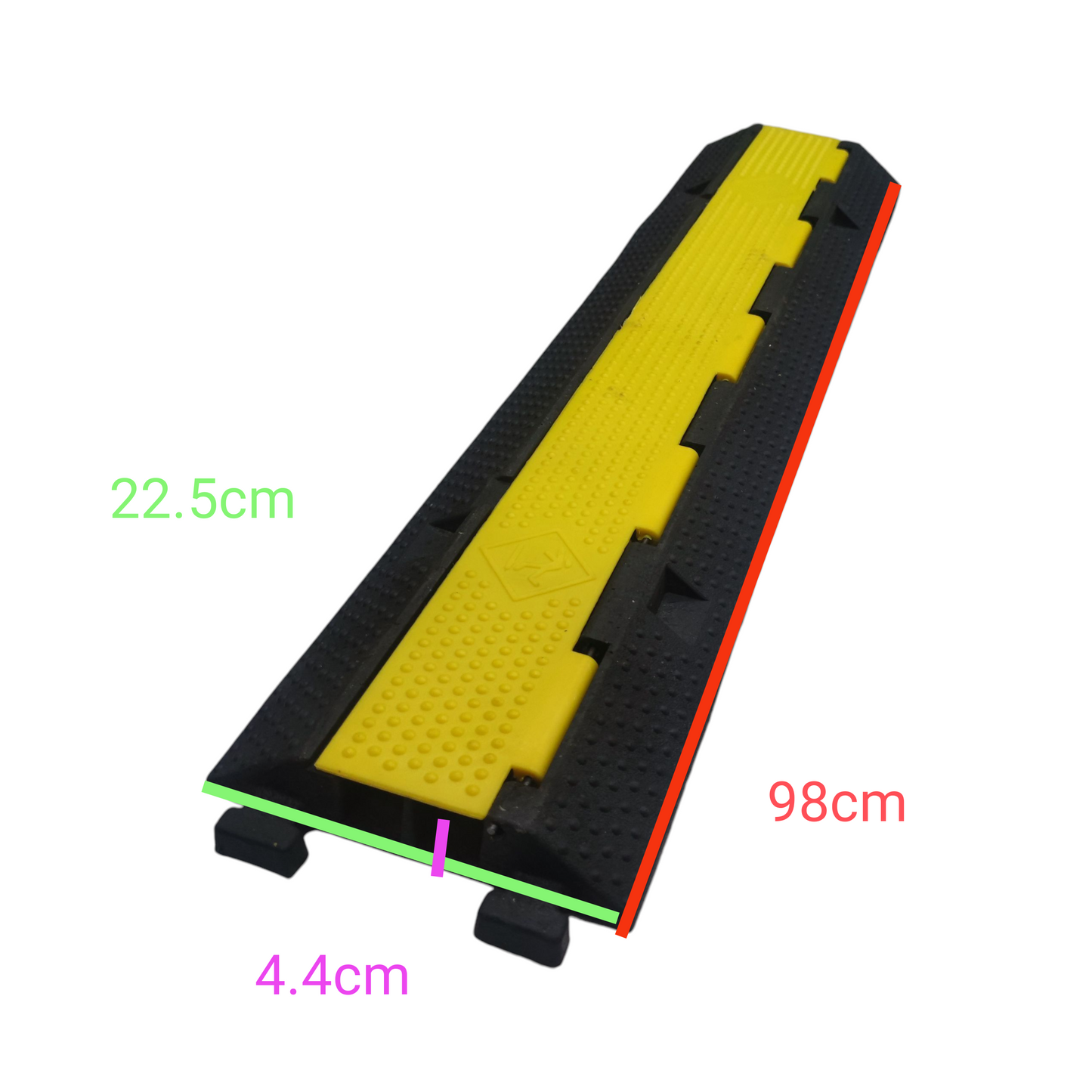 Cable Ramp Protector 2 Channel 980mm x 225mm x 44mm