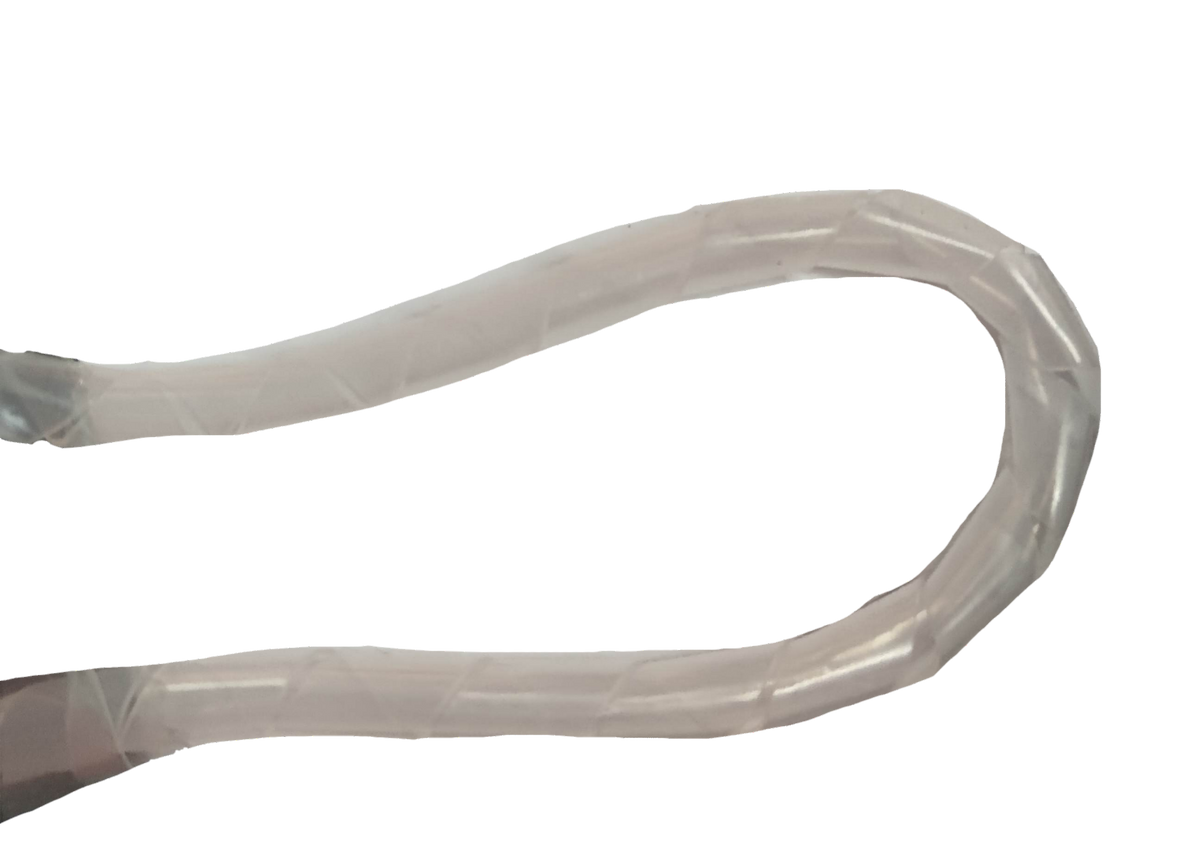 Transparent flexible cable wrap 10 meters length for cable management and organization