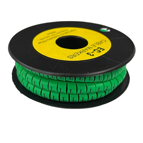Cable (L) Marker 5.0mm to 7.2mm EC-3G 350pcs Green