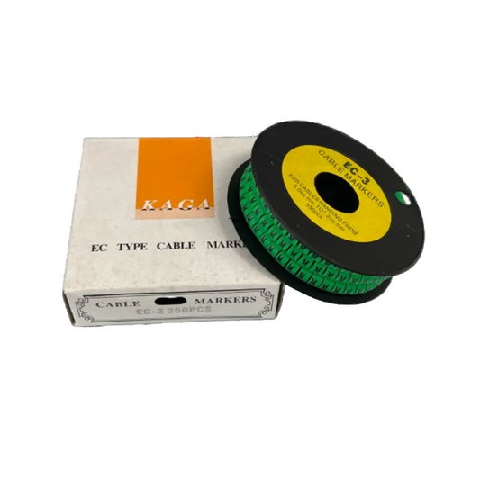 Cable (M) Marker 5.0mm to 7.2mm EC-3G 350pcs Green Wire Tagging