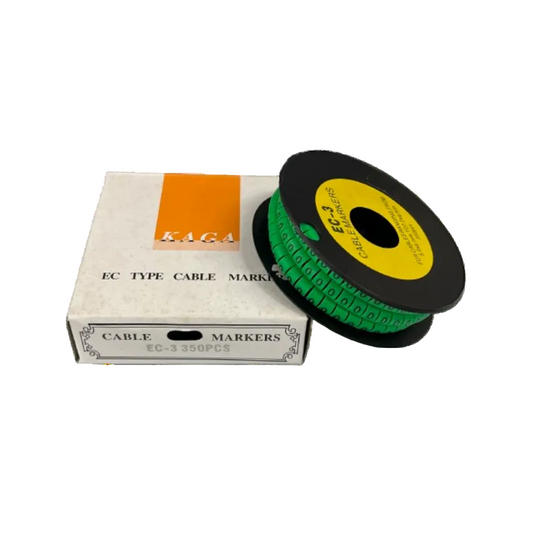 Cable (O) Marker 5.0mm to 7.2mm EC-3G 350pcs Green Wire Tagging