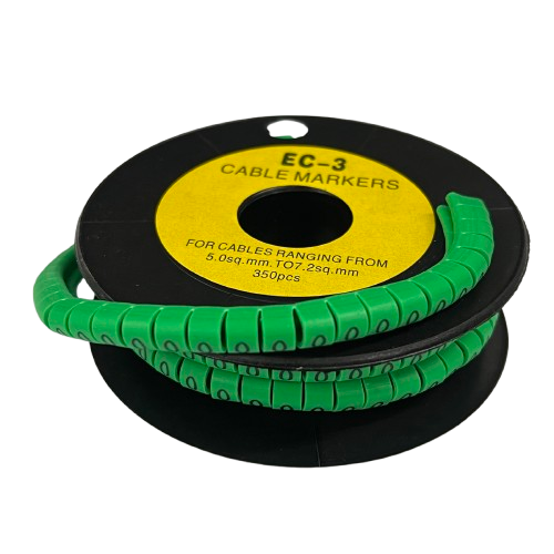 Cable (O) Marker 5.0mm to 7.2mm EC-3G 350pcs Green
