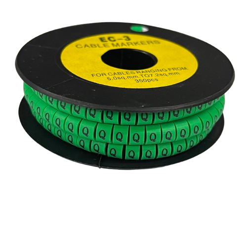 Cable (Q) Marker 5.0mm to 7.2mm EC-3G 350pcs Green