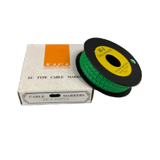 Cable (U) Marker 5.0mm to 7.2mm EC-3G 350pcs Green Wire Tagging