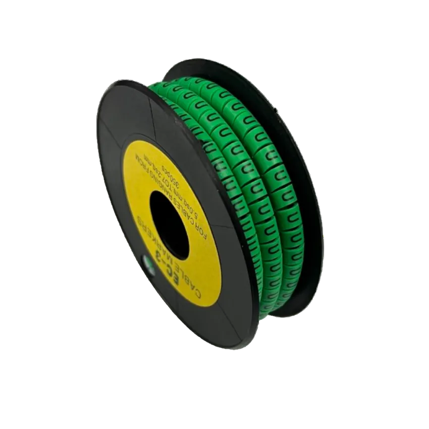Cable (U) Marker 5.0mm to 7.2mm EC-3G 350pcs Green Wire Tagging