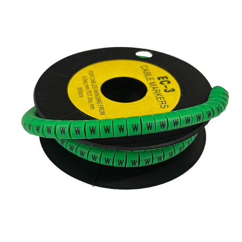 Cable (W) Marker 5.0mm to 7.2mm EC-3G 350pcs Green