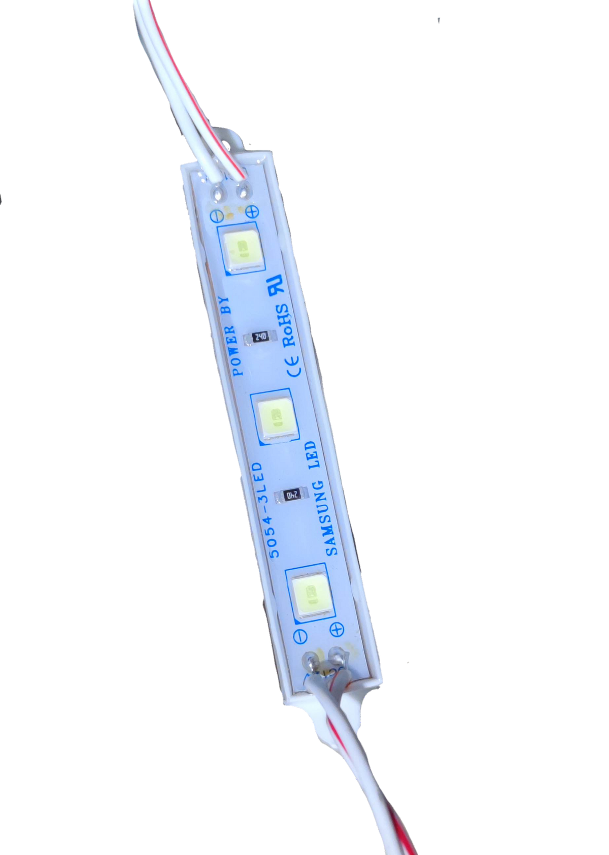12V LED module daylight 6500K with three LED chips and white wiring from China