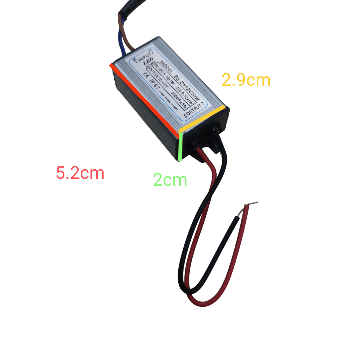 10W LED Driver Input Voltage 12V DC 5 - 12 x 1W 24V: 9-12x1W Output 15-42V DC 300mA For 10W SMD LED Chip