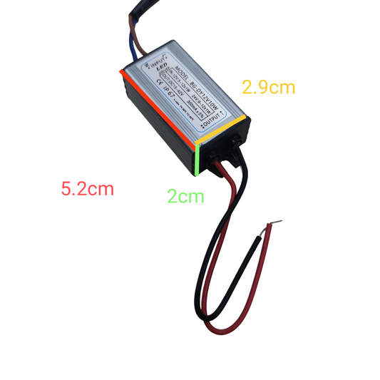 10W LED Driver Input Voltage 12V DC 5 - 12 x 1W 24V: 9-12x1W Output 15-42V DC 300mA For 10W SMD LED Chip