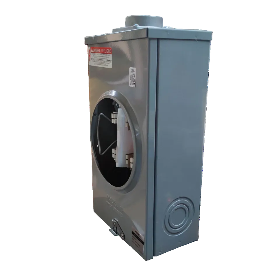 Cirtech 7 jaw electrical meter in a gray metal enclosure for residential energy monitoring