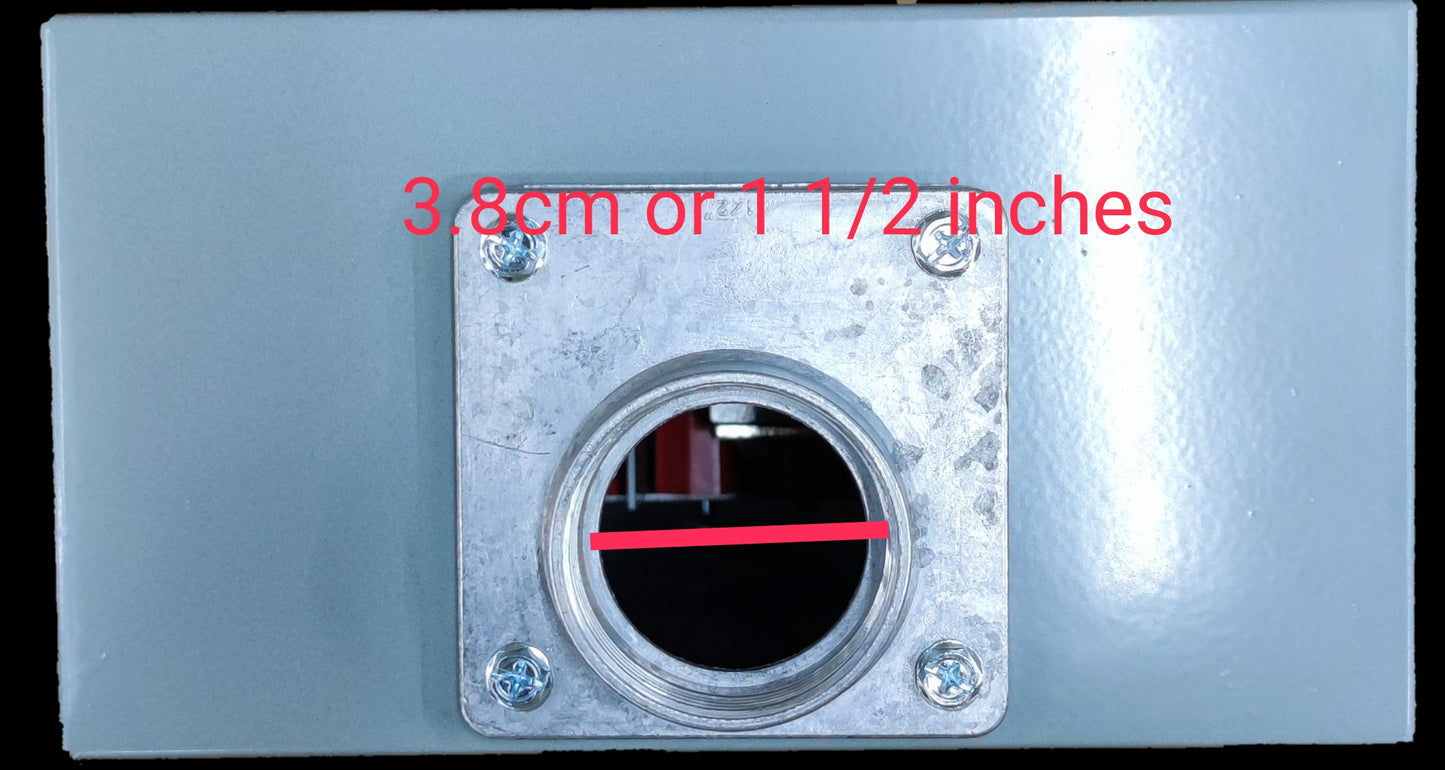 Cirtech Rectangular Meter Base (7 Jaws) 1 1/2 Inch Hub, KWH Meter Base