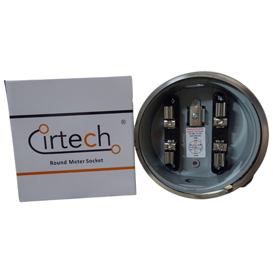 Cirtech Round Meter Base 1 Inch Hub Electrical Meter Base, KWH Meter base