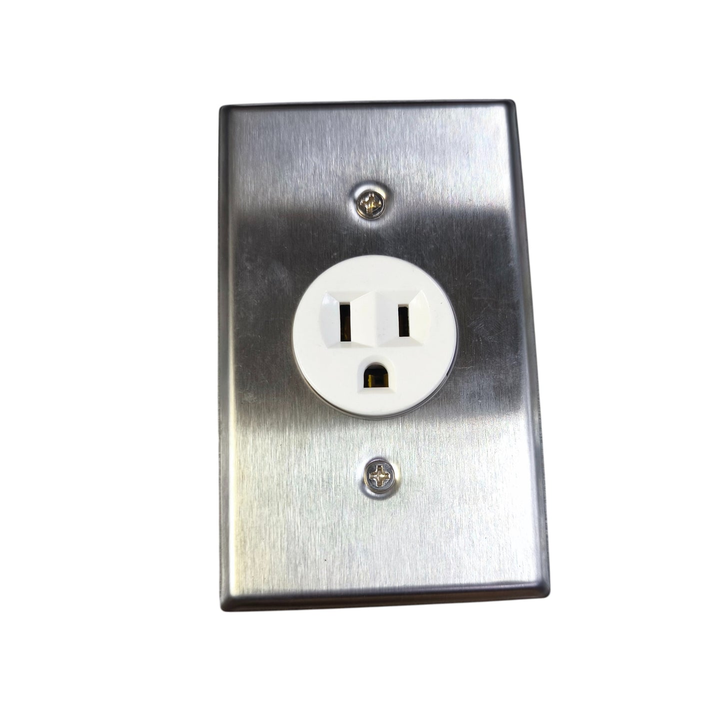 Eagle 1 Gang Flat Pin with Ground with Metal Plate Cover H1 CAT817C