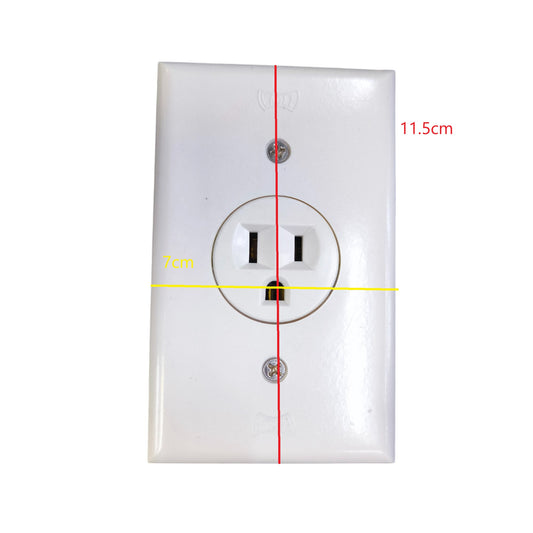 Eagle 1 Gang Flat Pin with Ground and Plate Cover 817-C 1131C