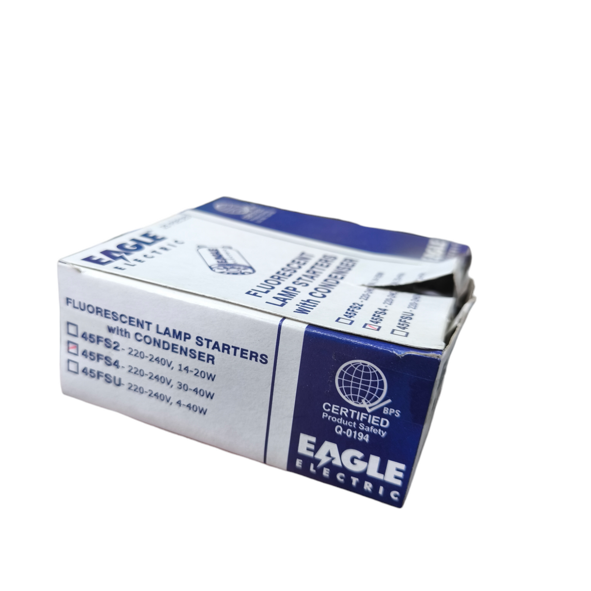 Eagle 40W fluorescent starter 220V packaging designed for efficient fluorescent lamp installations