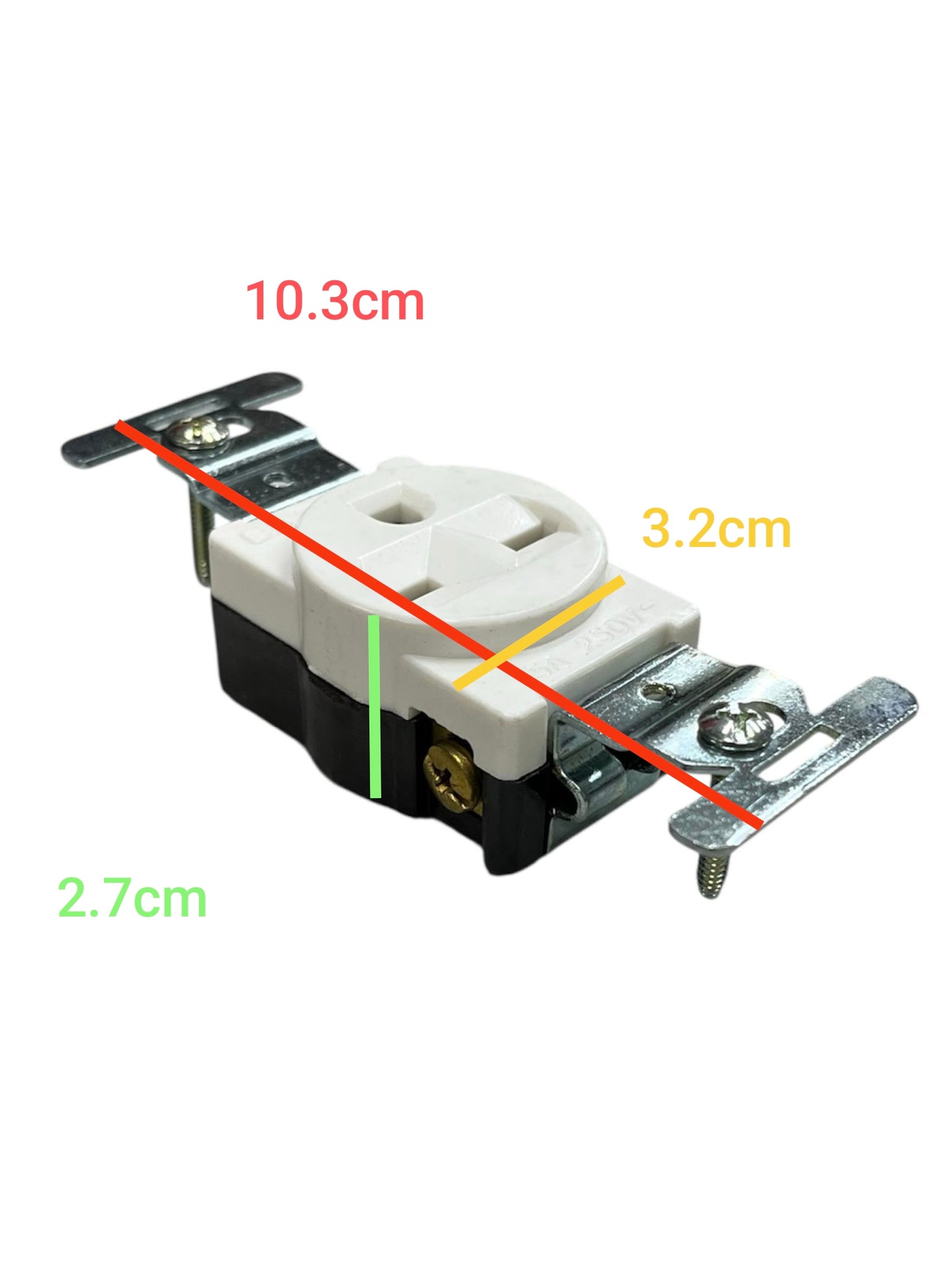 Eagle Tandem Outlet with Ground 15A 250V