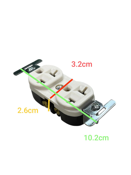 Eagle Tandem Outlet with Ground 20A 250V CAT 877-IC