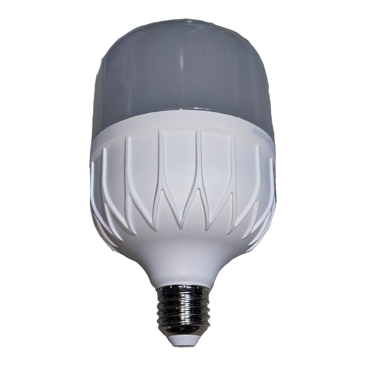 LED light bulb on a white background
