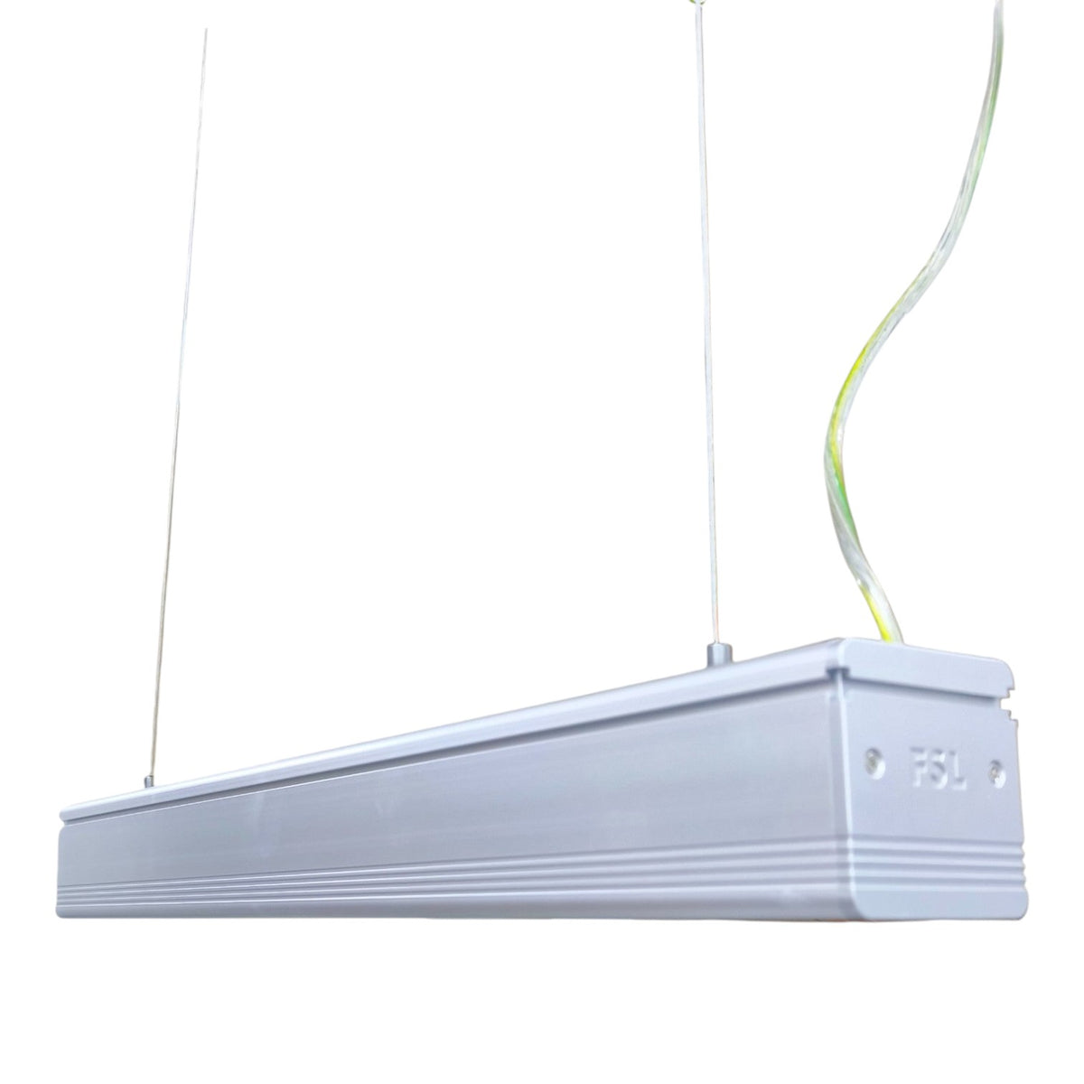 FSL 18W LED Linear Suspension Light 220V Daylight 6500K 1350 Lm Aluminum IP20 120 Beam Angle SSPL3C-18 600mm x 70mm x 70mm Pendant Mounting Electx Electrical Supply