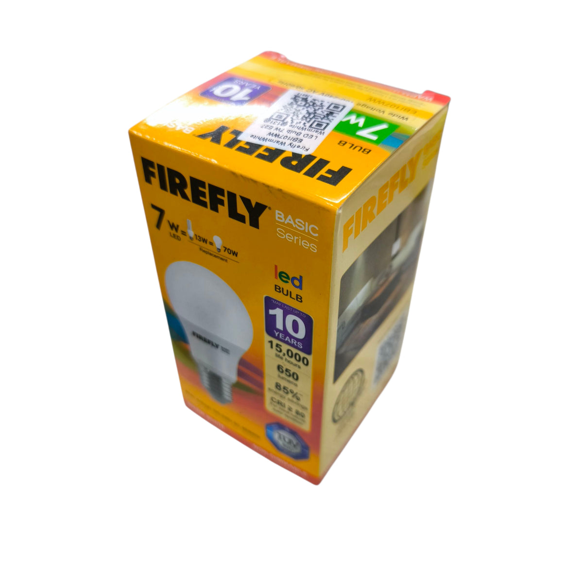 Firefly 7W LED Bulb E27 220V 3000K Warm White EBI107WW