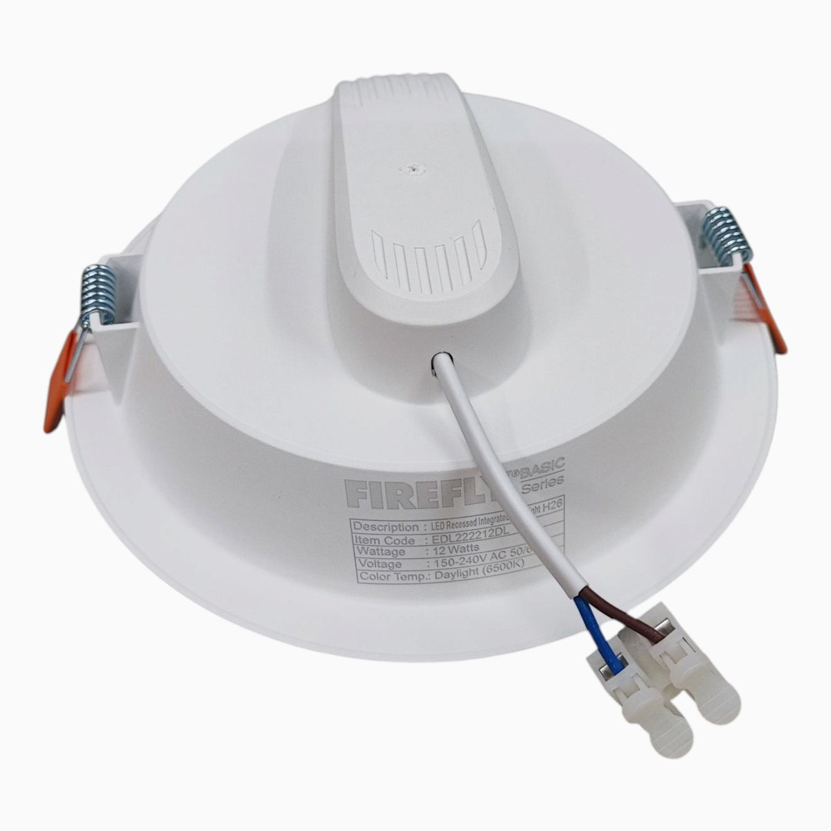 Firefly 12W LED Recessed Integrated Downlight Round Daylight 6500K 220V EDL222212DL