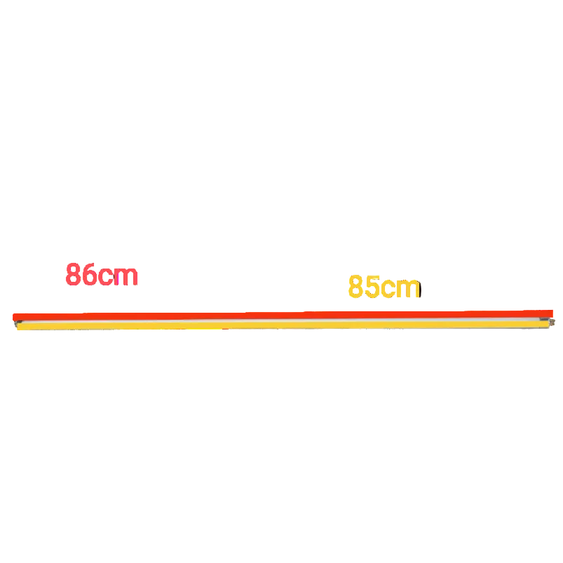 Firefly 21W T5 fluorescent tube with red and yellow color markings for accurate measurements