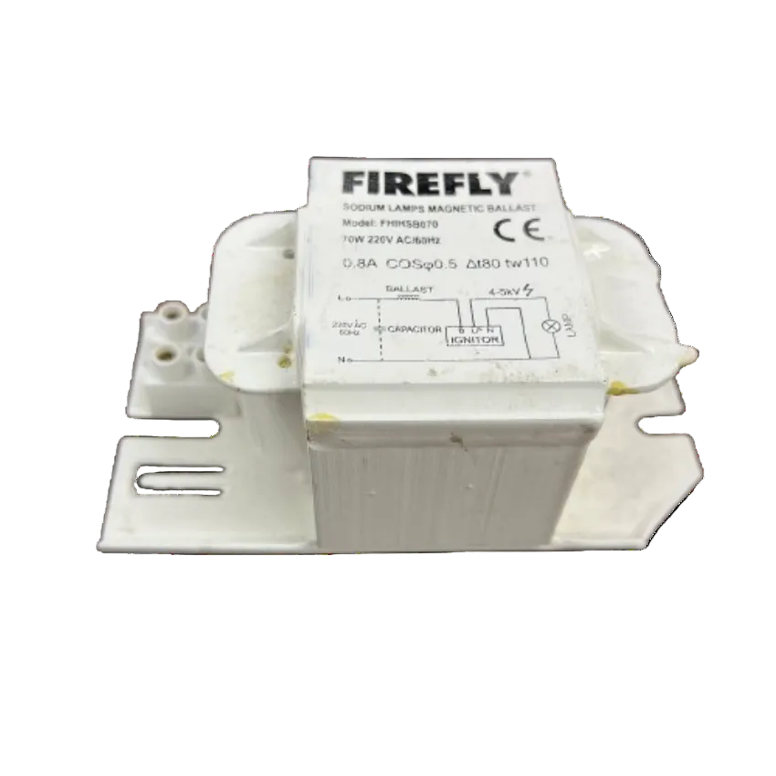 Firefly 70W sodium ballast 220V designed for sodium lamps with magnetic features