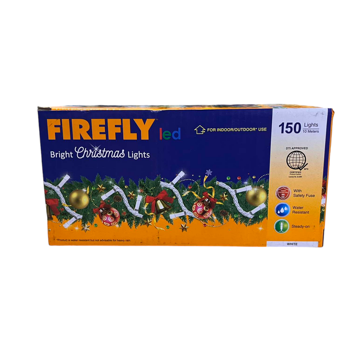 Firefly LED Christmas Lights 900 LED string in packaging with 150 lights for indoor and outdoor use