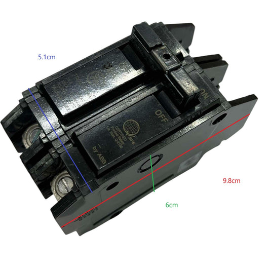 GE 15A 2Pole 10 KAIC 220V Circuit Breaker Single Phase Bolt-on TQC TQC2415WL Electx ELectrical Supply 1