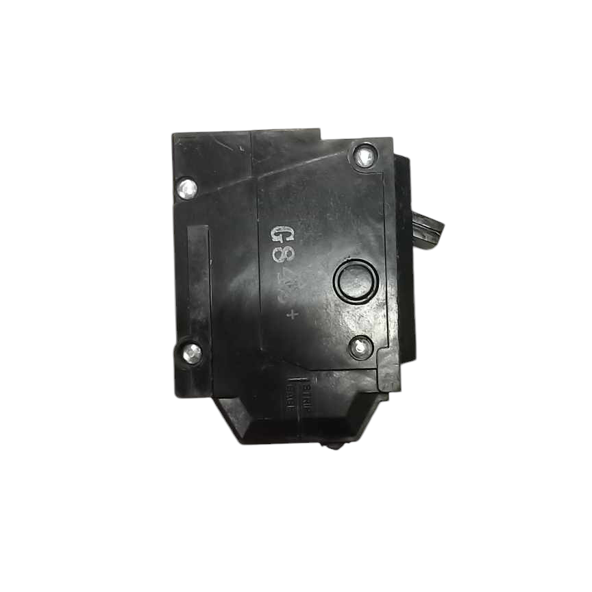 Black mechanical component with 'G8' marking on a white background GE 40A 1 Pole 10KAIC 220V Circuit Breaker Plug In TQL1440B For Safety Overload Single Pole Electx Electrical SUpply