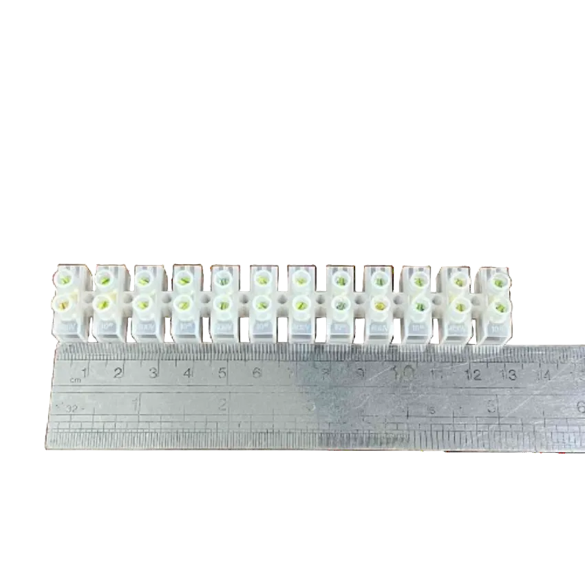 Grippes 10A 12 Pair PVC Terminal Block (4Pcs)