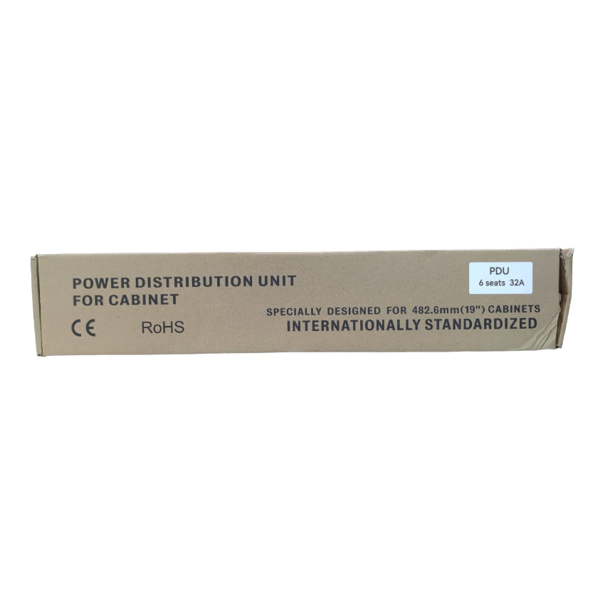 Grippes 6 Gang 32A 250V PDU Universal Outlet Type for Data Cabinet Power Distribution Unit 7000W