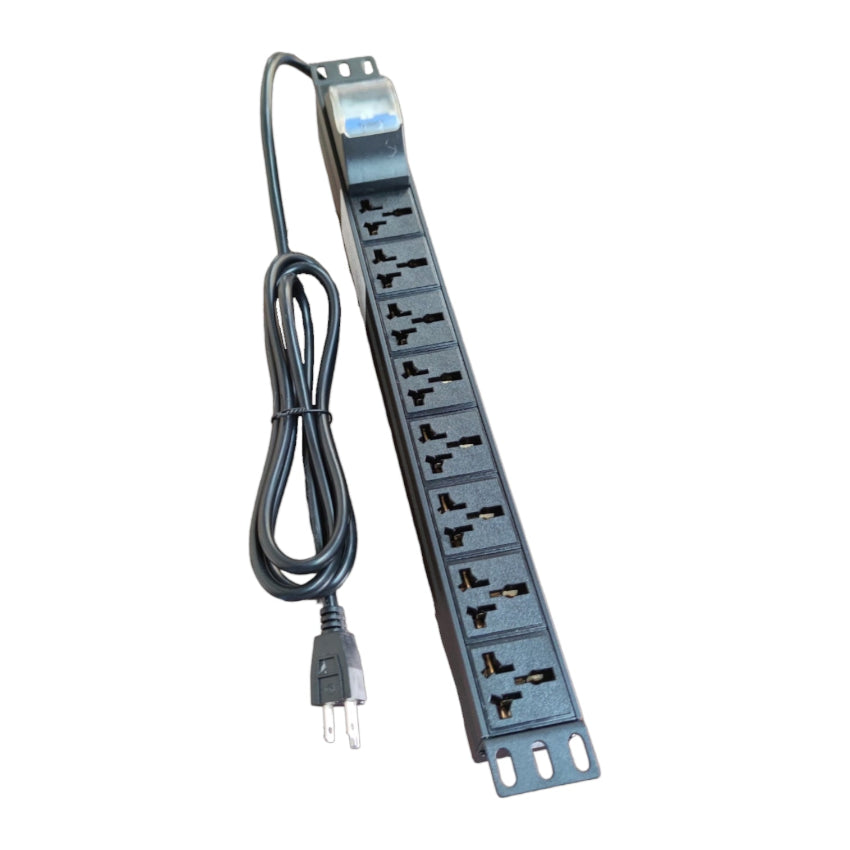 Grippes 8 Gang PDU 32A 250V Universal Power Distribution Unit 7000W 482.6mm