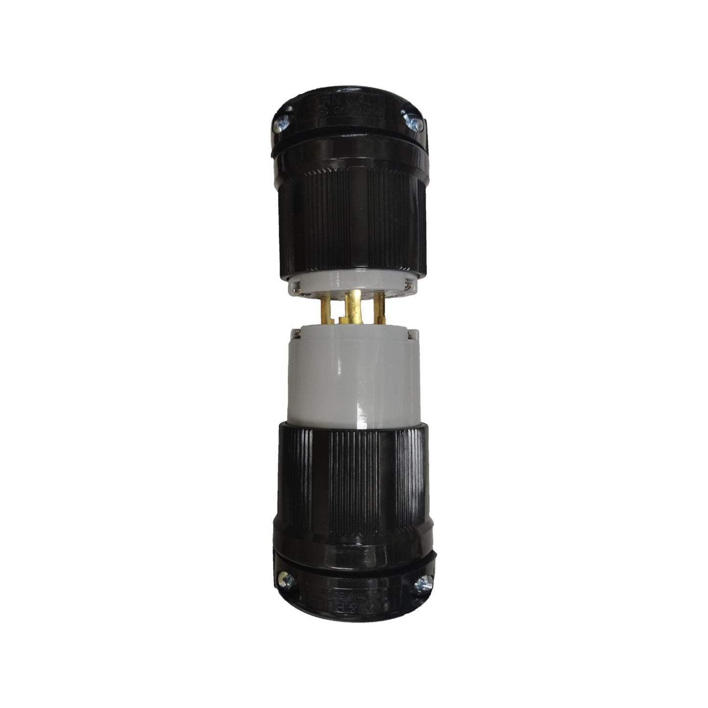 Grippes 20A Twist Lock Plug with Twist Lock Outlet Cord Connector Type 2P+E (3P) 250V (NEMA L6) BL620P with BL620C, Twistlock Plug and Outlet Cord Connector Type 20A 2P+E (3P)