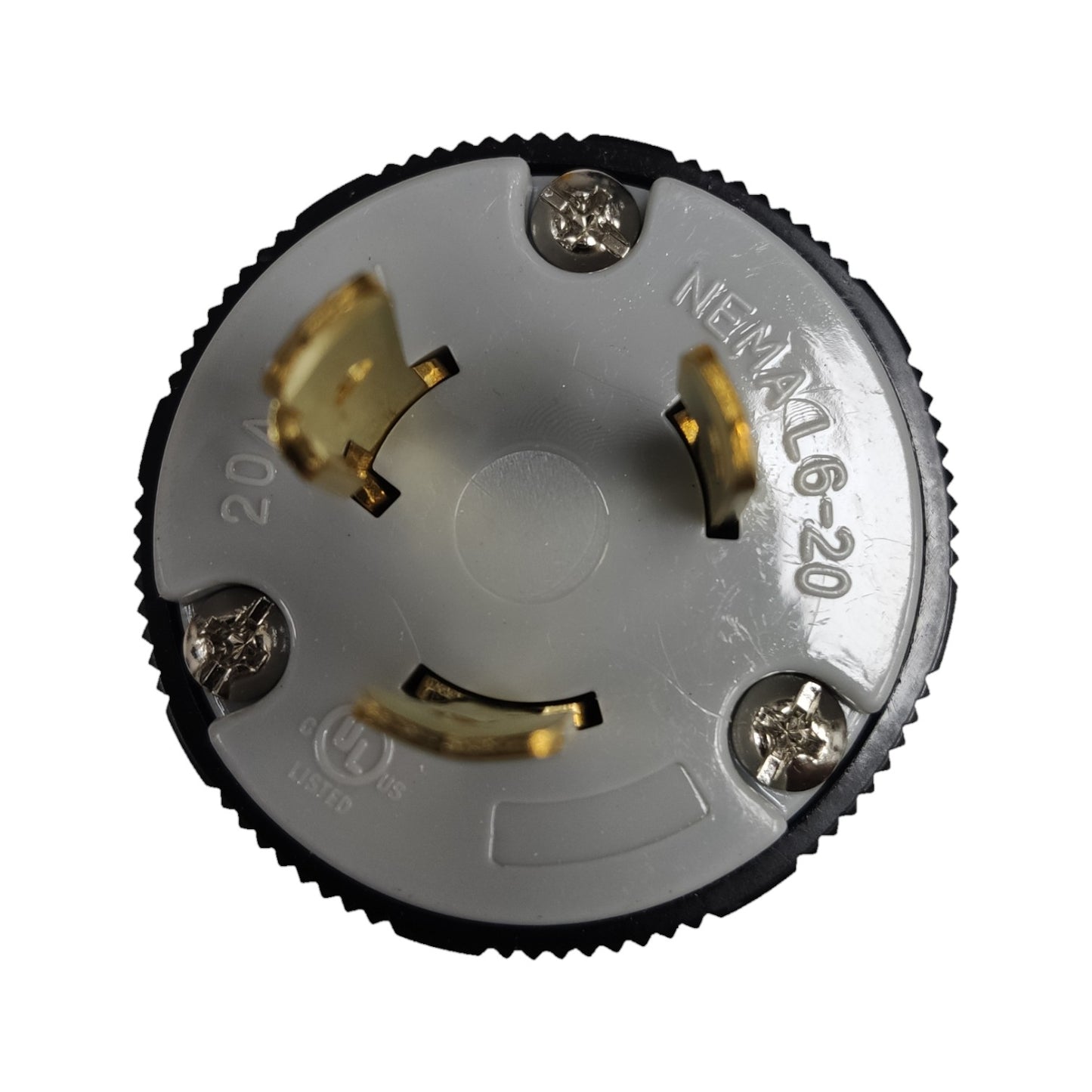 Grippes 20A Twist Lock Plug with Twist Lock Outlet Cord Connector Type 2P+E (3P) 250V (NEMA L6) BL620P with BL620C, Twistlock Plug and Outlet Cord Connector Type 20A 2P+E (3P)