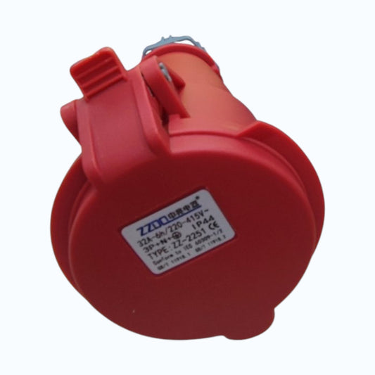 Grippes 32A 3P+N+E 220V-415V Industrial Outlet Connector Industrial Coupler Female Connector IP44 Weatherproof