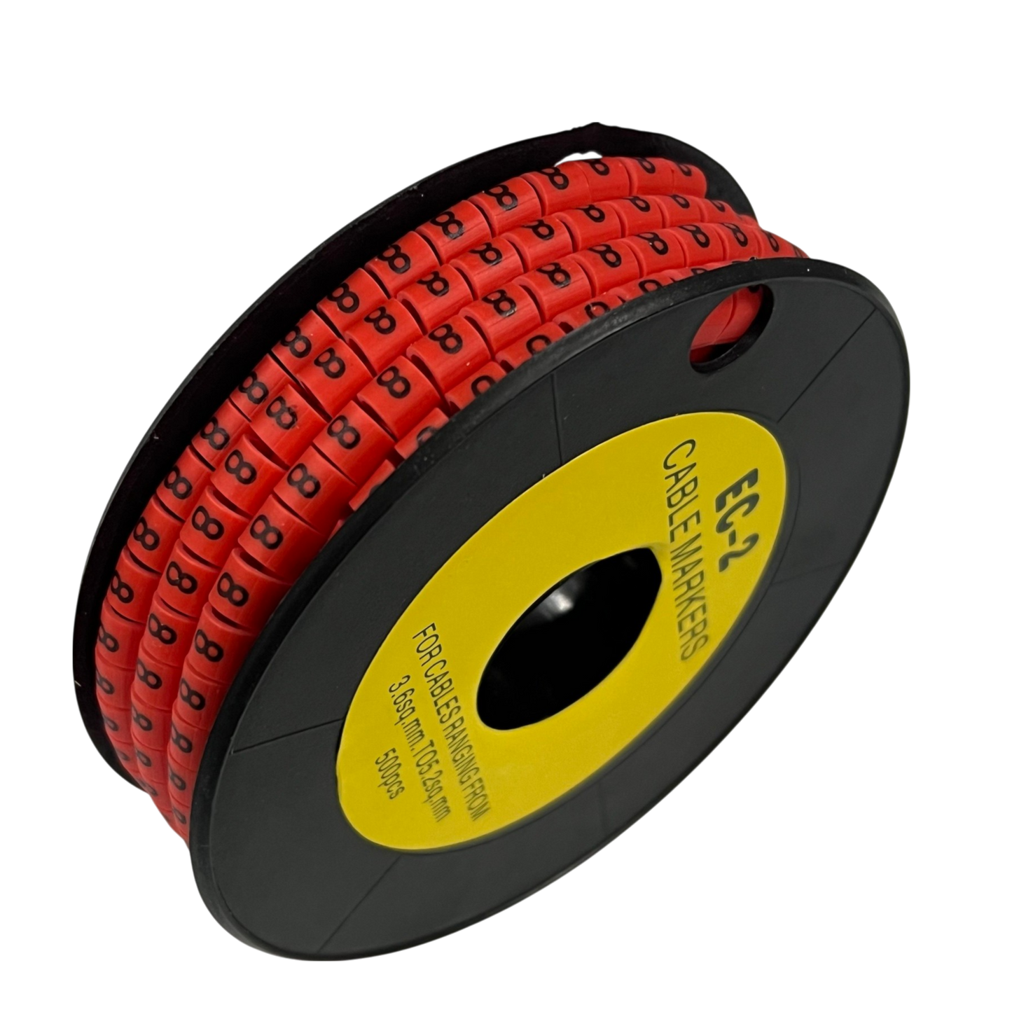 Grippes (8) Cable Marker 3.6mm to 5.2mm 500pcs per Roll Red