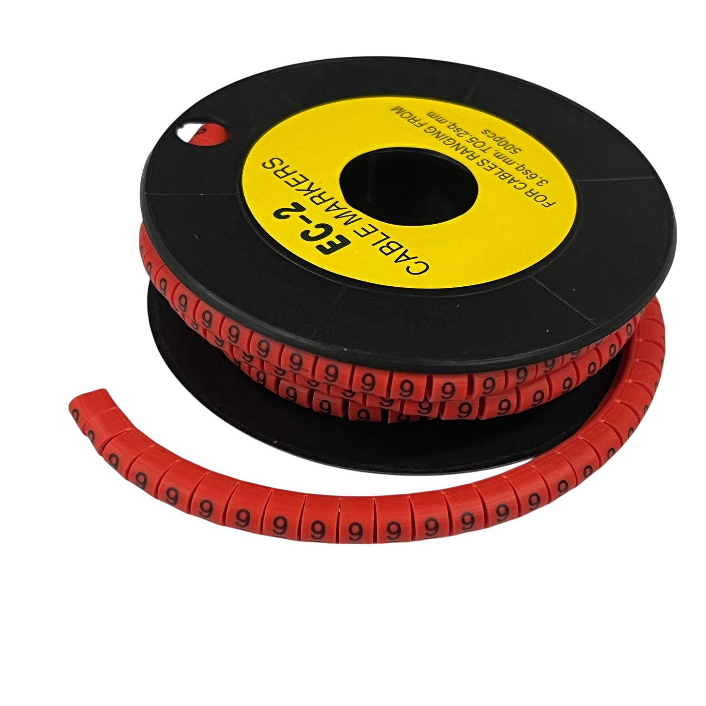 Grippes (9) Cable Marker 3.6mm to 5.2mm 500pcs per Roll Red
