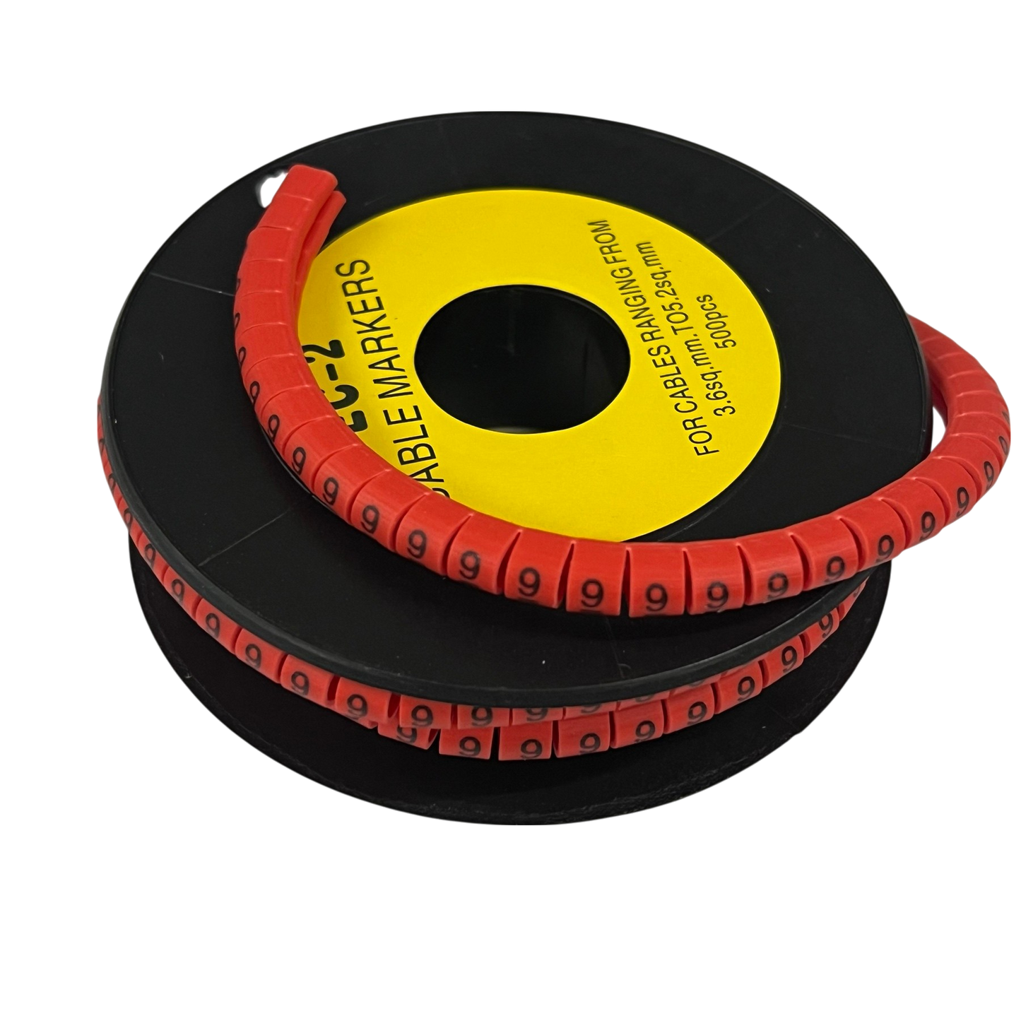Grippes (9) Cable Marker 3.6mm to 5.2mm 500pcs per Roll Red