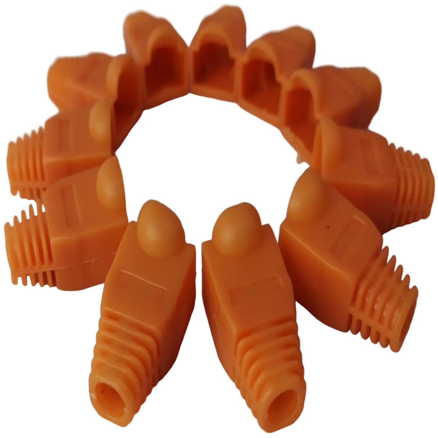 Grippes Rubber BooT RJ45 Rubber Boot, Cat5 and Cat6 Rubber Boot Orange