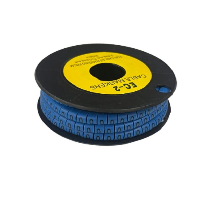 Grippes (0) Cable Marker 3.6mm to 5.2mm Color Blue 1roll 500pcs EC-2B Wire Tagging