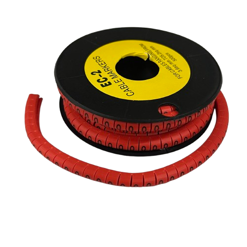 Grippes (0) Cable Marker 3.6mm to 5.2mm 500pcs per Roll Red