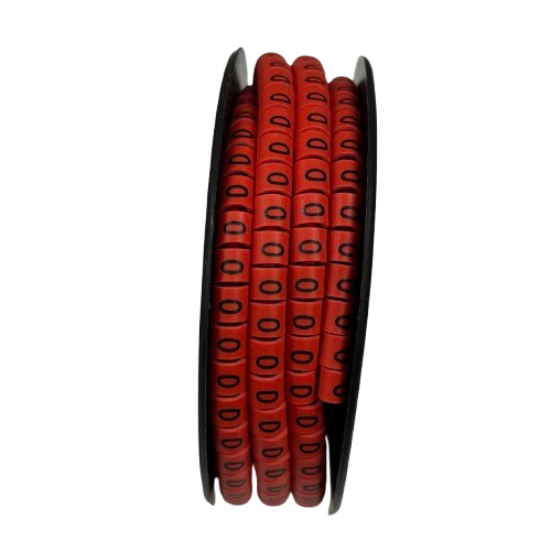 Grippes (0) Cable Marker 3.6mm to 5.2mm 500pcs per Roll Red