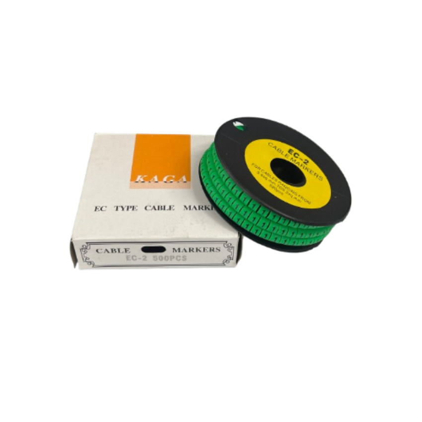 Grippes (1) Cable Marker 3.6mm to 5.2mm 500pcs EC-2G Wire Tagging